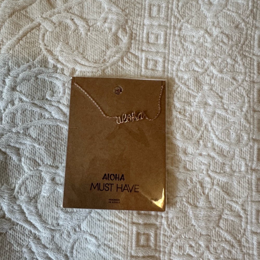 Aloha rose gold Necklace
